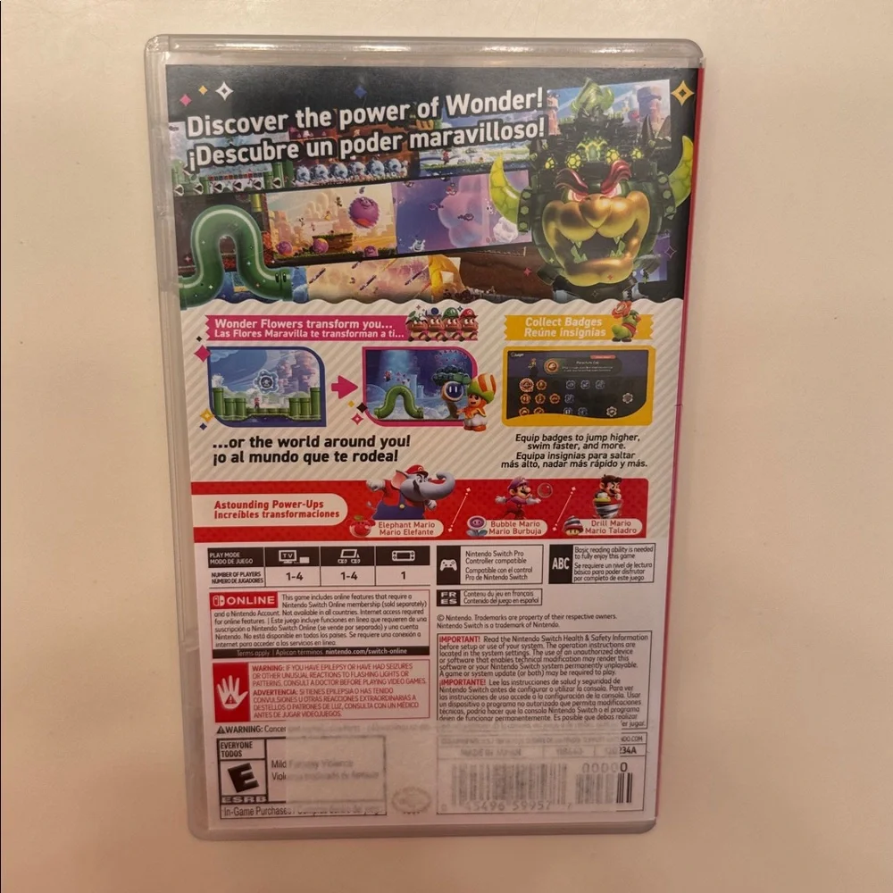 Super Mario Bros Wonder - Nintendo Switch